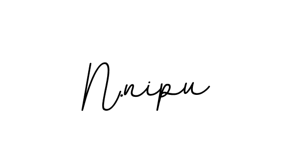 Make a beautiful signature design for name N.nipu. With this signature (BallpointsItalic-DORy9) style, you can create a handwritten signature for free. N.nipu signature style 11 images and pictures png