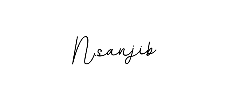 How to make N.sanjib signature? BallpointsItalic-DORy9 is a professional autograph style. Create handwritten signature for N.sanjib name. N.sanjib signature style 11 images and pictures png