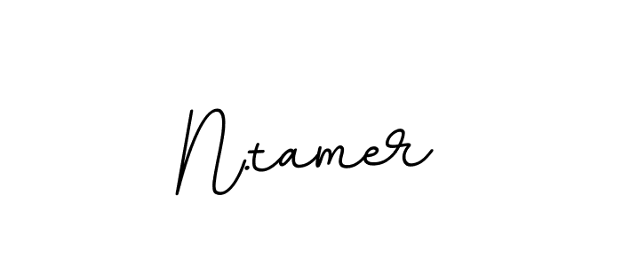 N.tamer stylish signature style. Best Handwritten Sign (BallpointsItalic-DORy9) for my name. Handwritten Signature Collection Ideas for my name N.tamer. N.tamer signature style 11 images and pictures png
