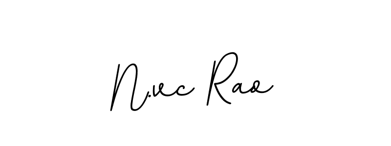 N.vc Rao stylish signature style. Best Handwritten Sign (BallpointsItalic-DORy9) for my name. Handwritten Signature Collection Ideas for my name N.vc Rao. N.vc Rao signature style 11 images and pictures png