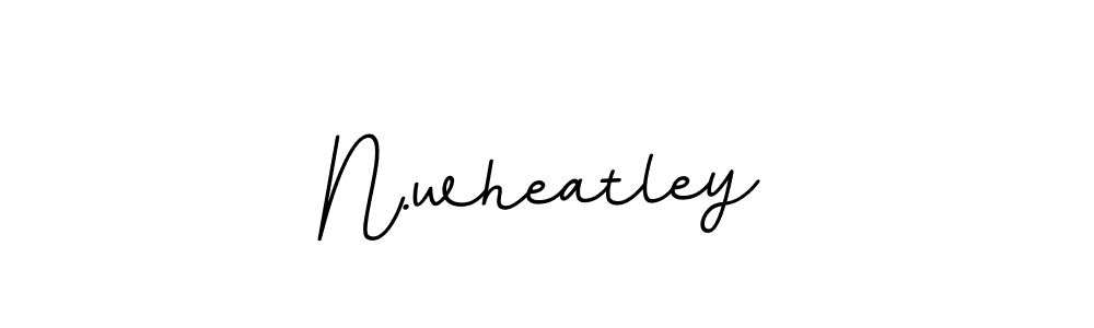 Design your own signature with our free online signature maker. With this signature software, you can create a handwritten (BallpointsItalic-DORy9) signature for name N.wheatley. N.wheatley signature style 11 images and pictures png