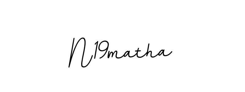 Use a signature maker to create a handwritten signature online. With this signature software, you can design (BallpointsItalic-DORy9) your own signature for name N19matha. N19matha signature style 11 images and pictures png