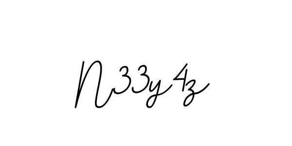 Make a beautiful signature design for name N33y4z. With this signature (BallpointsItalic-DORy9) style, you can create a handwritten signature for free. N33y4z signature style 11 images and pictures png