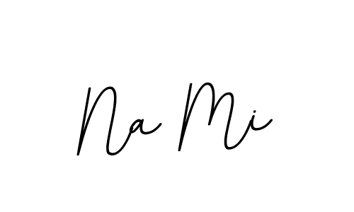 Na Mi stylish signature style. Best Handwritten Sign (BallpointsItalic-DORy9) for my name. Handwritten Signature Collection Ideas for my name Na Mi. Na Mi signature style 11 images and pictures png