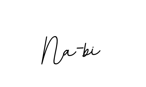 Design your own signature with our free online signature maker. With this signature software, you can create a handwritten (BallpointsItalic-DORy9) signature for name Na-bi. Na-bi signature style 11 images and pictures png