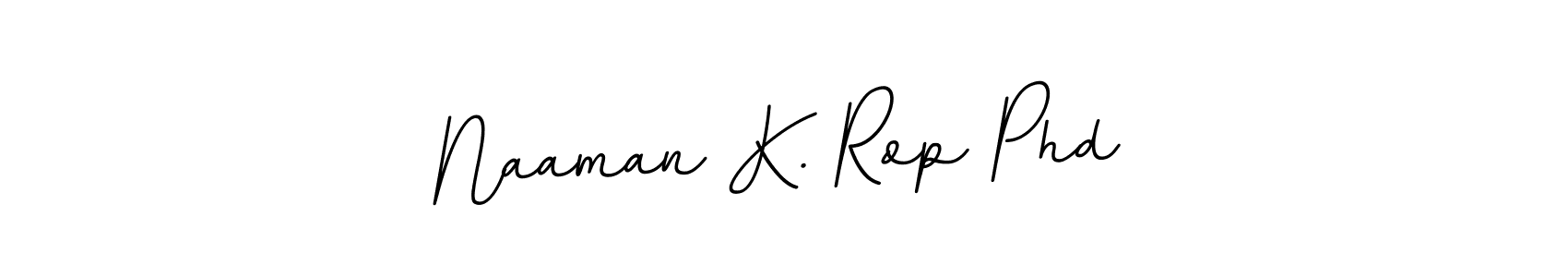 Design your own signature with our free online signature maker. With this signature software, you can create a handwritten (BallpointsItalic-DORy9) signature for name Naaman K. Rop Phd. Naaman K. Rop Phd signature style 11 images and pictures png