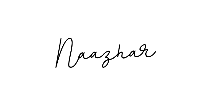 How to make Naazhar name signature. Use BallpointsItalic-DORy9 style for creating short signs online. This is the latest handwritten sign. Naazhar signature style 11 images and pictures png