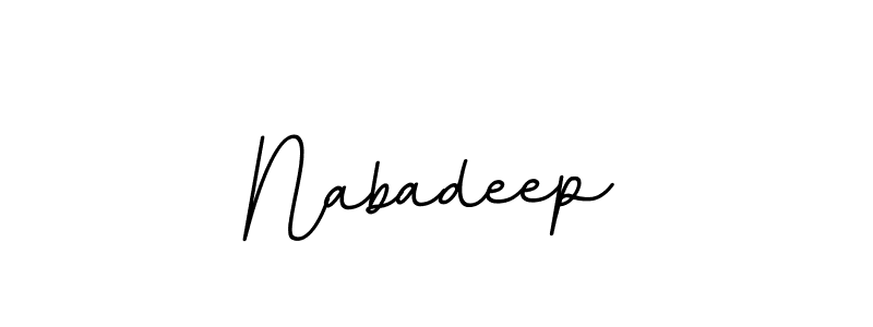 The best way (BallpointsItalic-DORy9) to make a short signature is to pick only two or three words in your name. The name Nabadeep include a total of six letters. For converting this name. Nabadeep signature style 11 images and pictures png