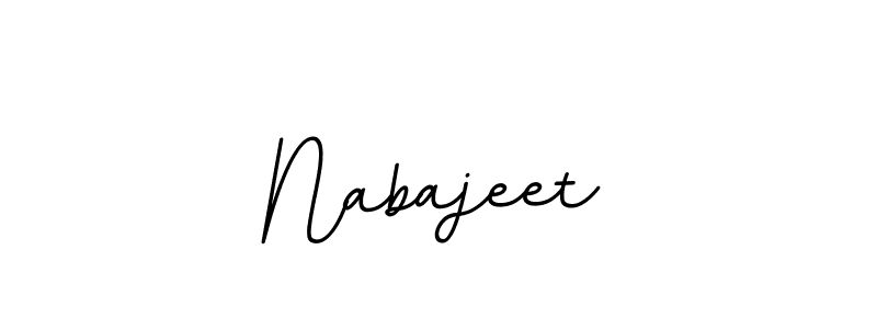 Design your own signature with our free online signature maker. With this signature software, you can create a handwritten (BallpointsItalic-DORy9) signature for name Nabajeet. Nabajeet signature style 11 images and pictures png