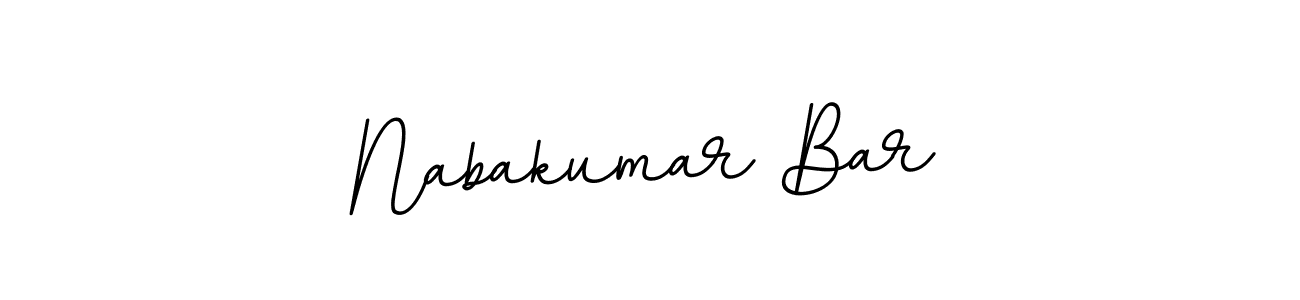 You should practise on your own different ways (BallpointsItalic-DORy9) to write your name (Nabakumar Bar) in signature. don't let someone else do it for you. Nabakumar Bar signature style 11 images and pictures png