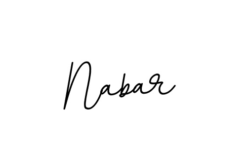 Make a beautiful signature design for name Nabar. With this signature (BallpointsItalic-DORy9) style, you can create a handwritten signature for free. Nabar signature style 11 images and pictures png