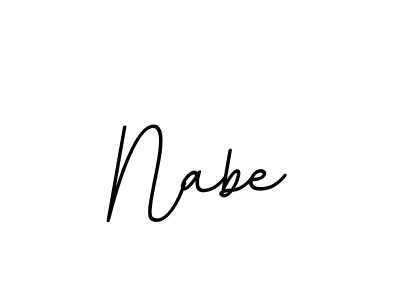 Create a beautiful signature design for name Nabe. With this signature (BallpointsItalic-DORy9) fonts, you can make a handwritten signature for free. Nabe signature style 11 images and pictures png
