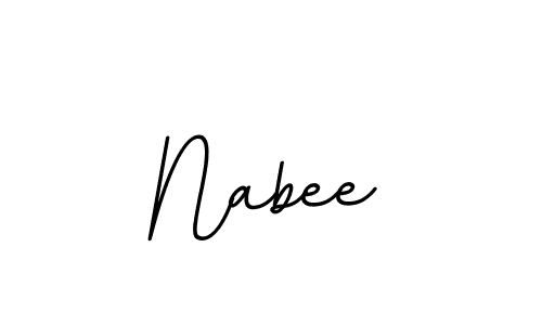 Create a beautiful signature design for name Nabee. With this signature (BallpointsItalic-DORy9) fonts, you can make a handwritten signature for free. Nabee signature style 11 images and pictures png