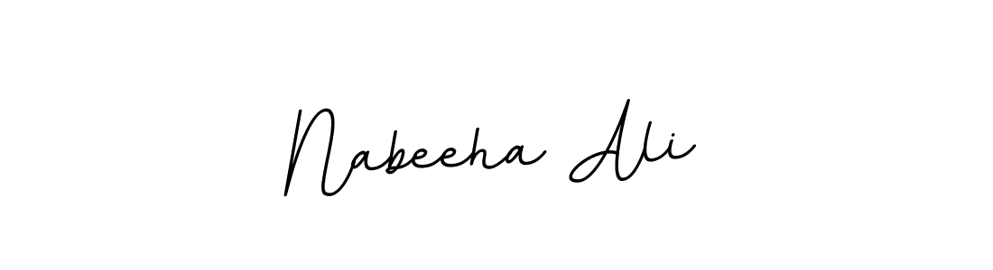 This is the best signature style for the Nabeeha Ali name. Also you like these signature font (BallpointsItalic-DORy9). Mix name signature. Nabeeha Ali signature style 11 images and pictures png