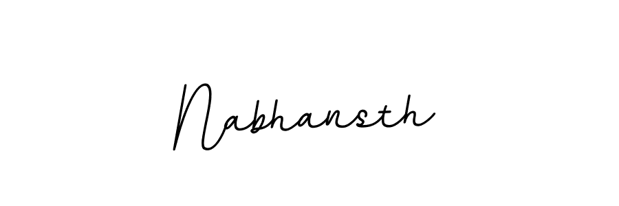 How to make Nabhansth signature? BallpointsItalic-DORy9 is a professional autograph style. Create handwritten signature for Nabhansth name. Nabhansth signature style 11 images and pictures png