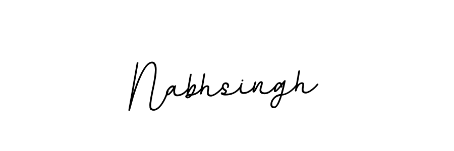 Use a signature maker to create a handwritten signature online. With this signature software, you can design (BallpointsItalic-DORy9) your own signature for name Nabhsingh. Nabhsingh signature style 11 images and pictures png