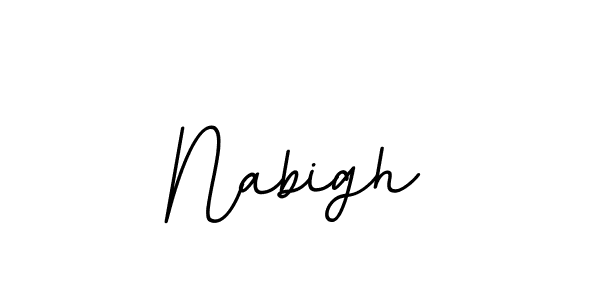 Create a beautiful signature design for name Nabigh. With this signature (BallpointsItalic-DORy9) fonts, you can make a handwritten signature for free. Nabigh signature style 11 images and pictures png