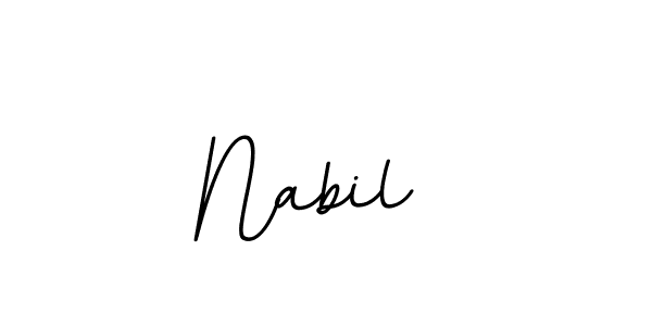 Design your own signature with our free online signature maker. With this signature software, you can create a handwritten (BallpointsItalic-DORy9) signature for name Nabil . Nabil  signature style 11 images and pictures png