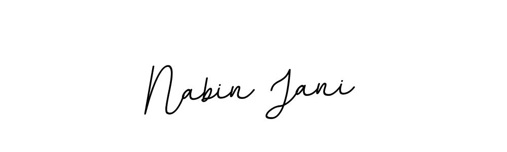 Use a signature maker to create a handwritten signature online. With this signature software, you can design (BallpointsItalic-DORy9) your own signature for name Nabin Jani. Nabin Jani signature style 11 images and pictures png