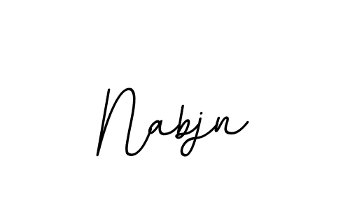 You should practise on your own different ways (BallpointsItalic-DORy9) to write your name (Nabjn) in signature. don't let someone else do it for you. Nabjn signature style 11 images and pictures png