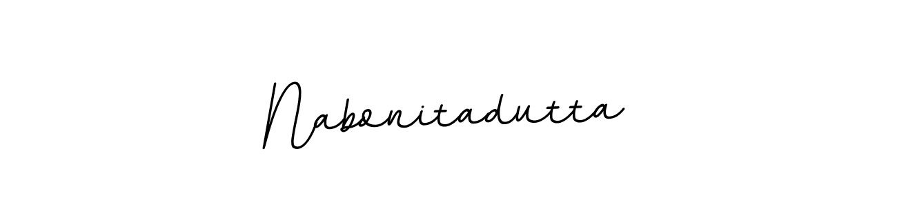 BallpointsItalic-DORy9 is a professional signature style that is perfect for those who want to add a touch of class to their signature. It is also a great choice for those who want to make their signature more unique. Get Nabonitadutta name to fancy signature for free. Nabonitadutta signature style 11 images and pictures png