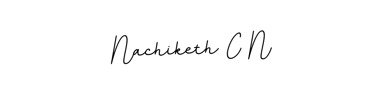 This is the best signature style for the Nachiketh C N name. Also you like these signature font (BallpointsItalic-DORy9). Mix name signature. Nachiketh C N signature style 11 images and pictures png