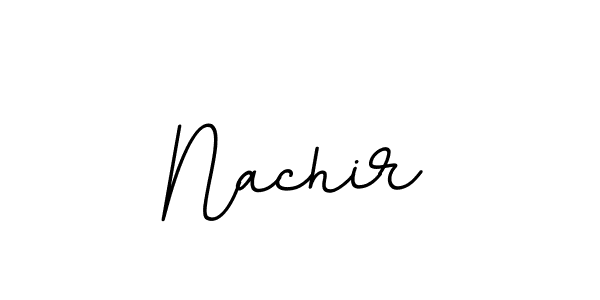 Design your own signature with our free online signature maker. With this signature software, you can create a handwritten (BallpointsItalic-DORy9) signature for name Nachir. Nachir signature style 11 images and pictures png