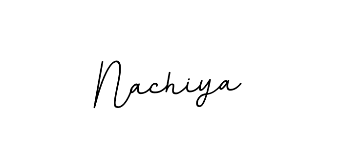 The best way (BallpointsItalic-DORy9) to make a short signature is to pick only two or three words in your name. The name Nachiya include a total of six letters. For converting this name. Nachiya signature style 11 images and pictures png