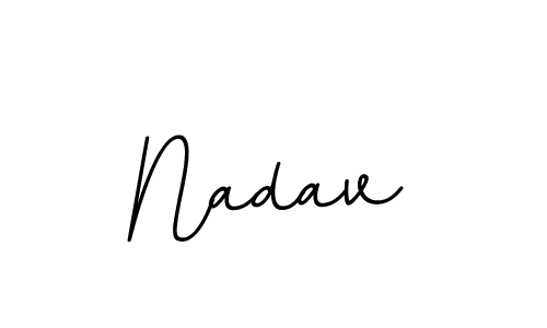 Make a beautiful signature design for name Nadav. With this signature (BallpointsItalic-DORy9) style, you can create a handwritten signature for free. Nadav signature style 11 images and pictures png