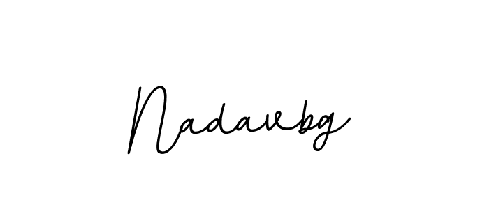 How to make Nadavbg name signature. Use BallpointsItalic-DORy9 style for creating short signs online. This is the latest handwritten sign. Nadavbg signature style 11 images and pictures png