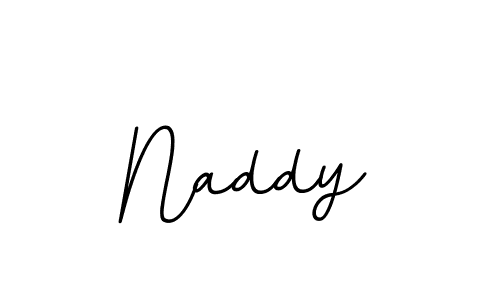 How to make Naddy name signature. Use BallpointsItalic-DORy9 style for creating short signs online. This is the latest handwritten sign. Naddy signature style 11 images and pictures png