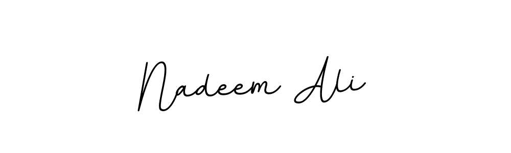 Create a beautiful signature design for name Nadeem Ali. With this signature (BallpointsItalic-DORy9) fonts, you can make a handwritten signature for free. Nadeem Ali signature style 11 images and pictures png
