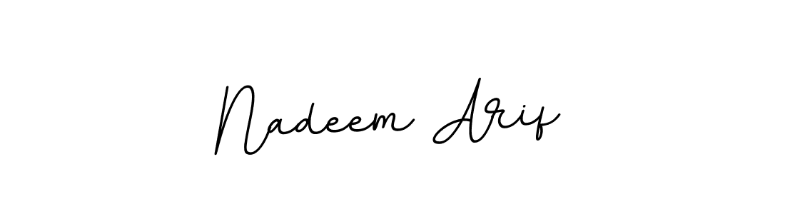 Use a signature maker to create a handwritten signature online. With this signature software, you can design (BallpointsItalic-DORy9) your own signature for name Nadeem Arif. Nadeem Arif signature style 11 images and pictures png