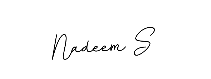 Design your own signature with our free online signature maker. With this signature software, you can create a handwritten (BallpointsItalic-DORy9) signature for name Nadeem S. Nadeem S signature style 11 images and pictures png