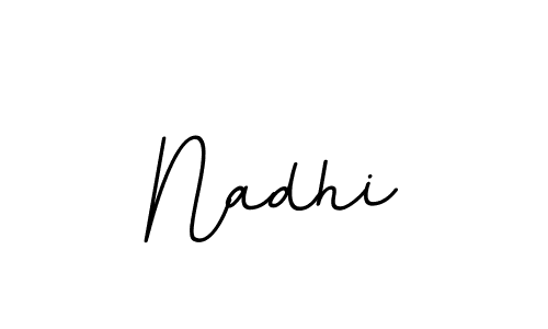 How to make Nadhi name signature. Use BallpointsItalic-DORy9 style for creating short signs online. This is the latest handwritten sign. Nadhi signature style 11 images and pictures png