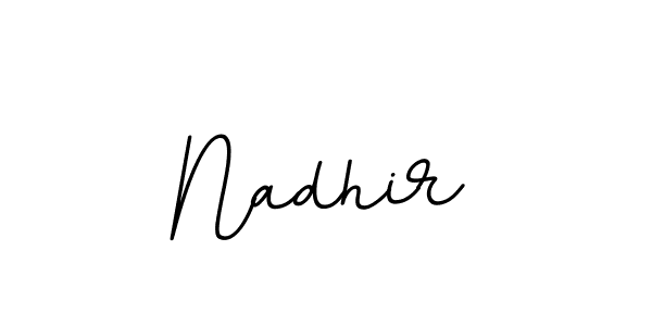 Make a beautiful signature design for name Nadhir. Use this online signature maker to create a handwritten signature for free. Nadhir signature style 11 images and pictures png