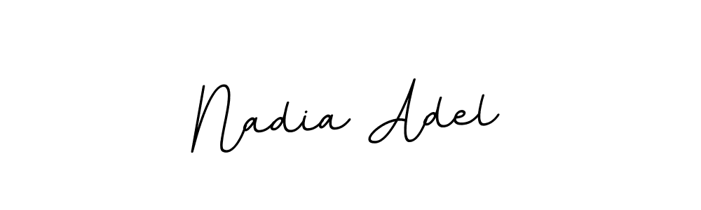 Use a signature maker to create a handwritten signature online. With this signature software, you can design (BallpointsItalic-DORy9) your own signature for name Nadia Adel. Nadia Adel signature style 11 images and pictures png