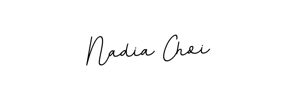 The best way (BallpointsItalic-DORy9) to make a short signature is to pick only two or three words in your name. The name Nadia Choi include a total of six letters. For converting this name. Nadia Choi signature style 11 images and pictures png