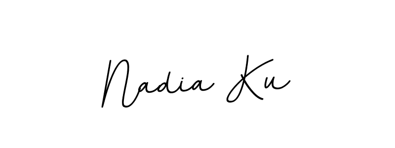 Create a beautiful signature design for name Nadia Ku. With this signature (BallpointsItalic-DORy9) fonts, you can make a handwritten signature for free. Nadia Ku signature style 11 images and pictures png