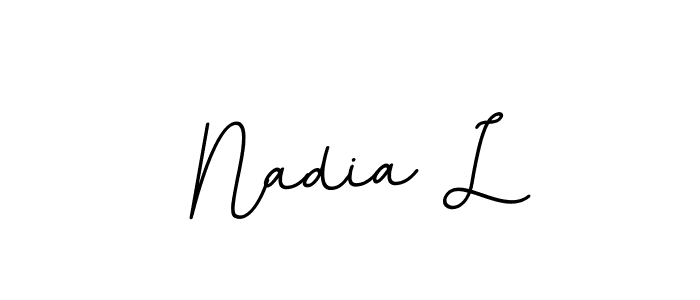Check out images of Autograph of Nadia L name. Actor Nadia L Signature Style. BallpointsItalic-DORy9 is a professional sign style online. Nadia L signature style 11 images and pictures png