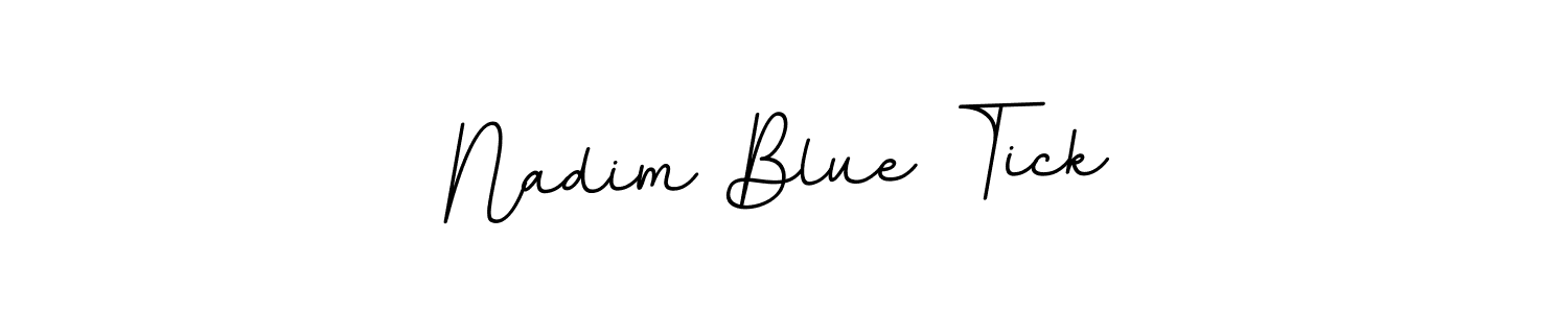 Similarly BallpointsItalic-DORy9 is the best handwritten signature design. Signature creator online .You can use it as an online autograph creator for name Nadim Blue Tick. Nadim Blue Tick signature style 11 images and pictures png