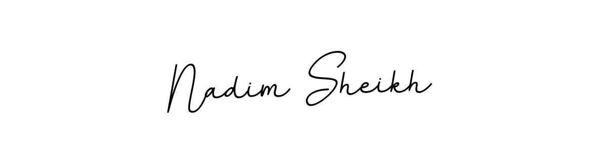 Use a signature maker to create a handwritten signature online. With this signature software, you can design (BallpointsItalic-DORy9) your own signature for name Nadim Sheikh. Nadim Sheikh signature style 11 images and pictures png