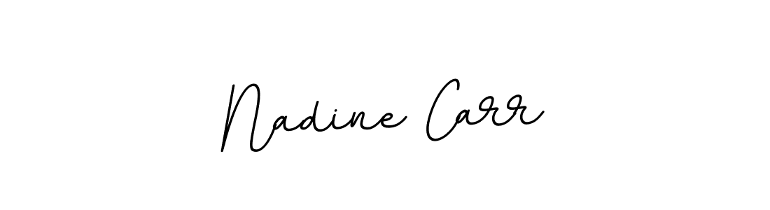 Design your own signature with our free online signature maker. With this signature software, you can create a handwritten (BallpointsItalic-DORy9) signature for name Nadine Carr. Nadine Carr signature style 11 images and pictures png