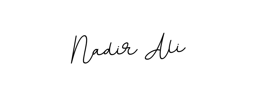 How to make Nadir Ali name signature. Use BallpointsItalic-DORy9 style for creating short signs online. This is the latest handwritten sign. Nadir Ali signature style 11 images and pictures png