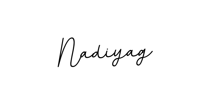 Design your own signature with our free online signature maker. With this signature software, you can create a handwritten (BallpointsItalic-DORy9) signature for name Nadiyag. Nadiyag signature style 11 images and pictures png