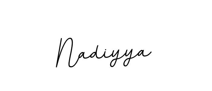 if you are searching for the best signature style for your name Nadiyya. so please give up your signature search. here we have designed multiple signature styles  using BallpointsItalic-DORy9. Nadiyya signature style 11 images and pictures png