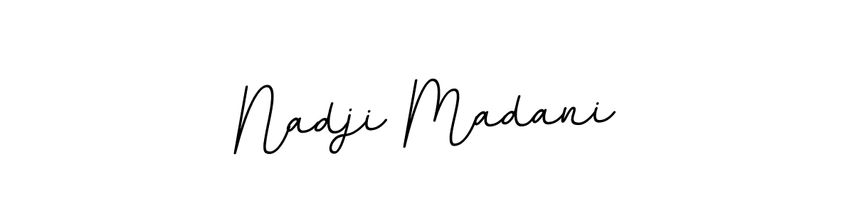 BallpointsItalic-DORy9 is a professional signature style that is perfect for those who want to add a touch of class to their signature. It is also a great choice for those who want to make their signature more unique. Get Nadji Madani name to fancy signature for free. Nadji Madani signature style 11 images and pictures png