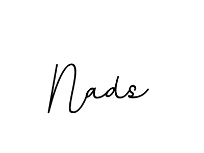 Make a beautiful signature design for name Nads. With this signature (BallpointsItalic-DORy9) style, you can create a handwritten signature for free. Nads signature style 11 images and pictures png