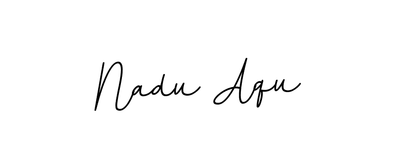 BallpointsItalic-DORy9 is a professional signature style that is perfect for those who want to add a touch of class to their signature. It is also a great choice for those who want to make their signature more unique. Get Nadu Aqu name to fancy signature for free. Nadu Aqu signature style 11 images and pictures png