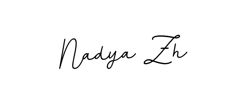 Similarly BallpointsItalic-DORy9 is the best handwritten signature design. Signature creator online .You can use it as an online autograph creator for name Nadya Zh. Nadya Zh signature style 11 images and pictures png